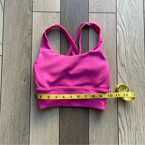 Lululemon Hot Pink Ribbed Sports Bra - Picture 6 of 6
